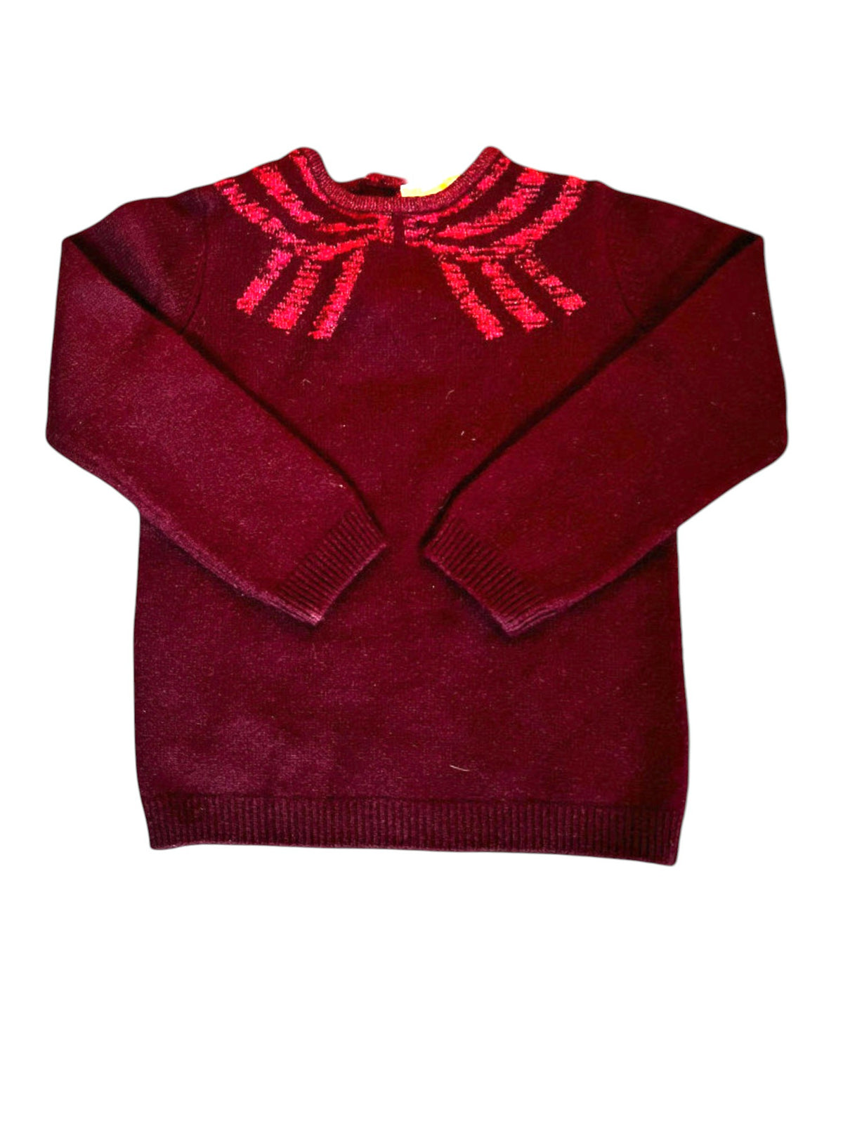 Jacadi Maroon Sweater size 4Y - second hand baby clothing