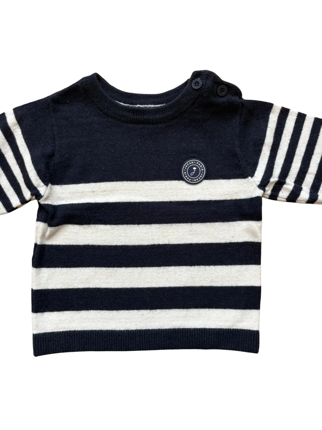 Jacadi Navy & White Striped Sweater (18M / 81)