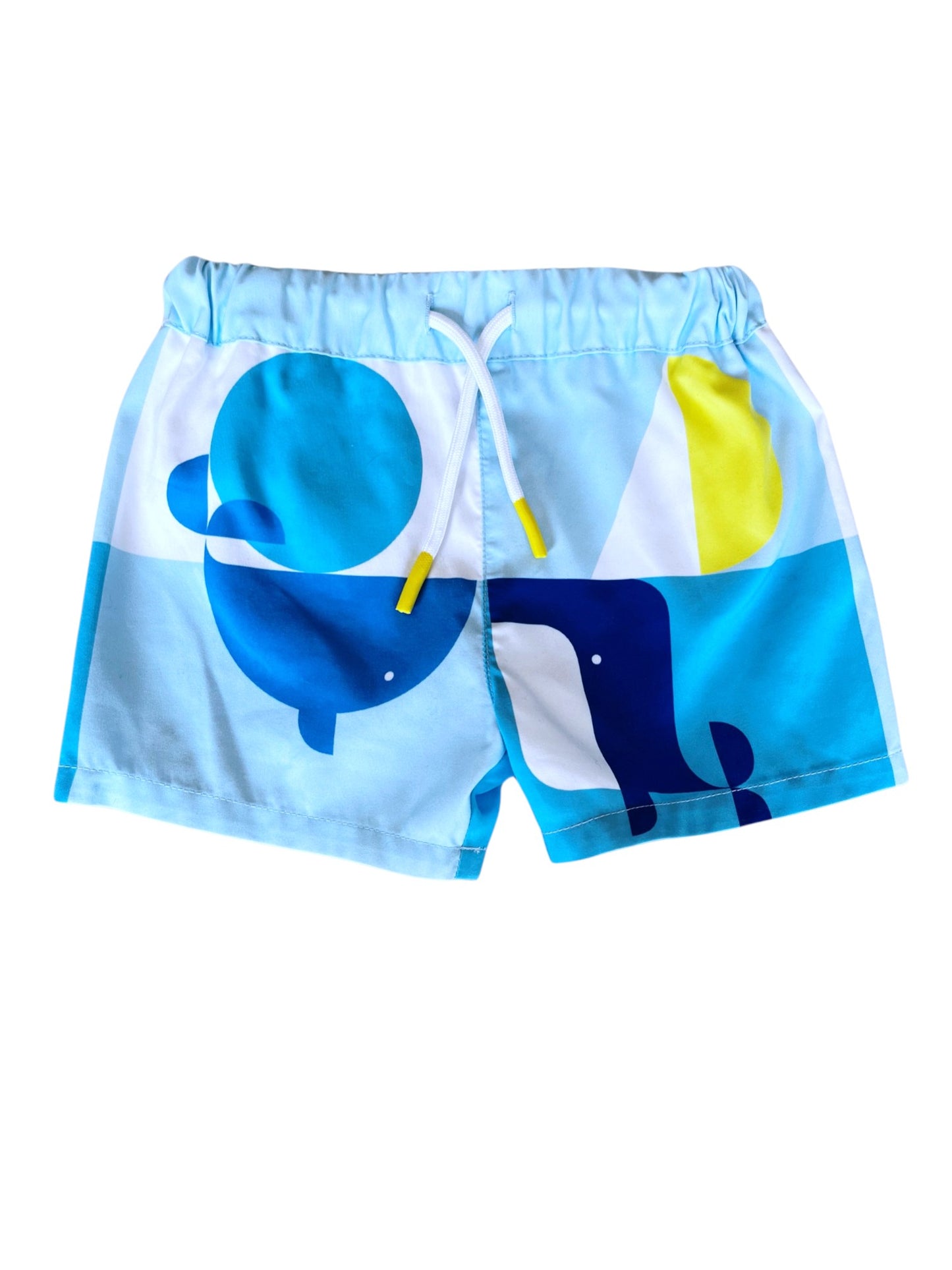 Jacadi Boys Multicolor Whale Swim Shorts, 6M - second hand baby clothing