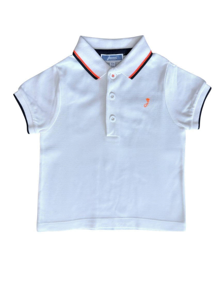 Jacadi White Polo Shirt (12M)