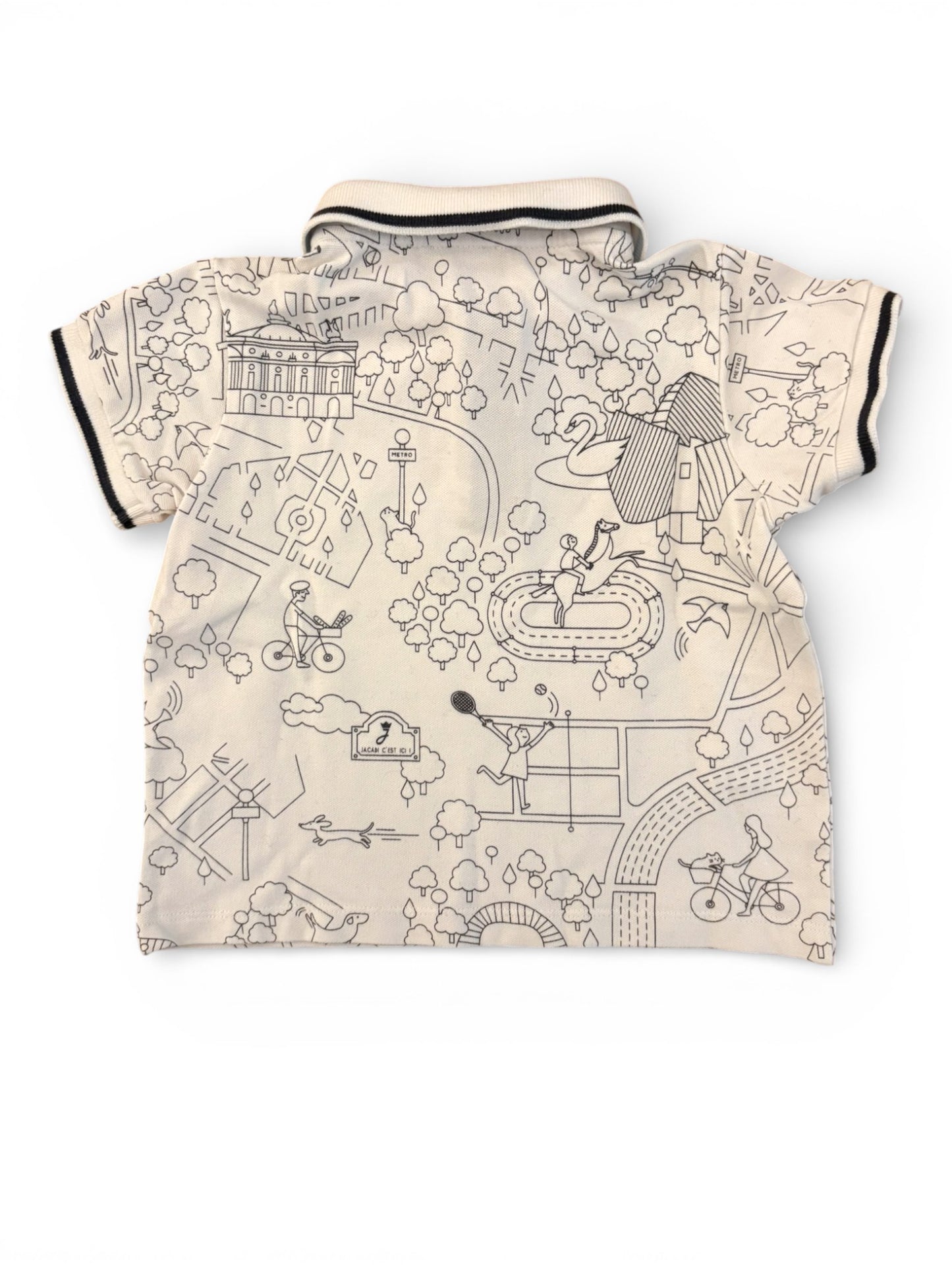 Jacadi White Polo Shirt (3Y / 96)