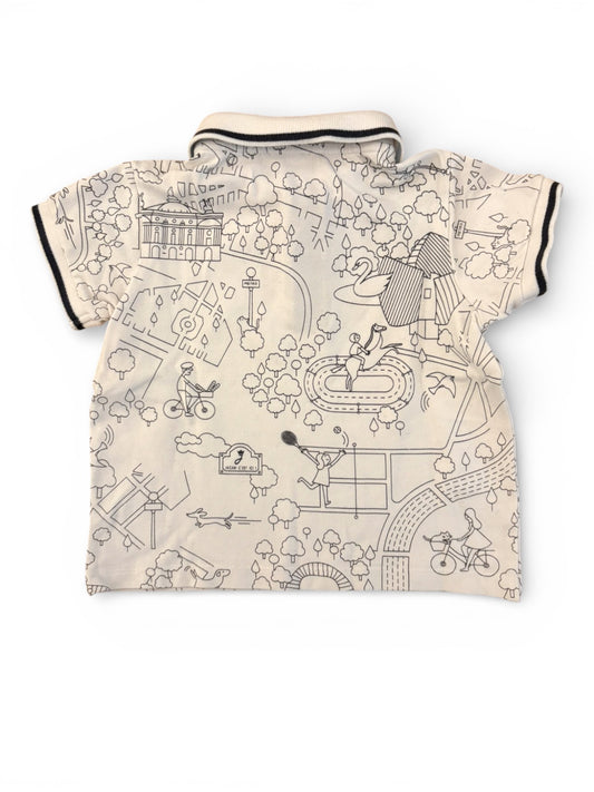 Jacadi White Polo Shirt (3Y / 96)