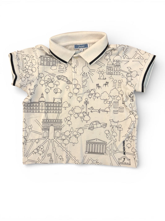 Jacadi White Polo Shirt (3Y / 96)