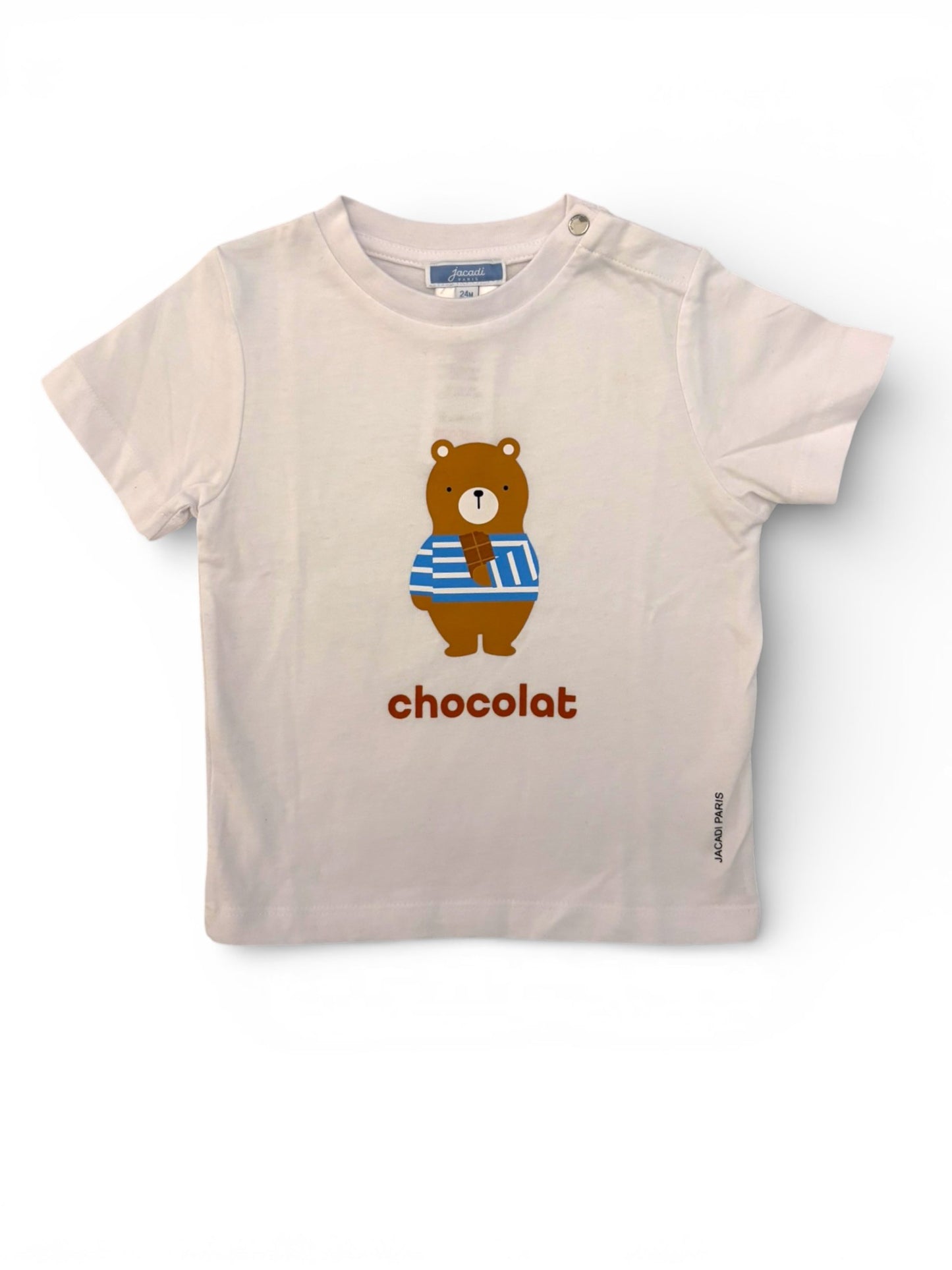 Jacadi White Bear Chocolat T-Shirt (24M)