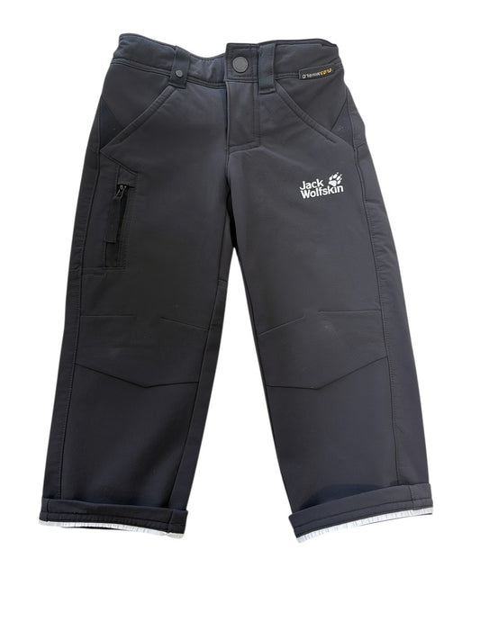 Jack Wolfskin Unisex Black Softshell Trousers, 92