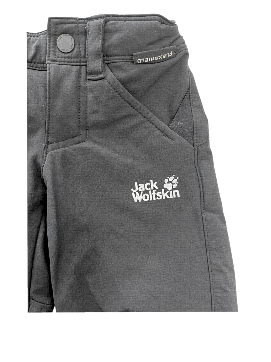 Jack Wolfskin Unisex Black Softshell Trousers, 92