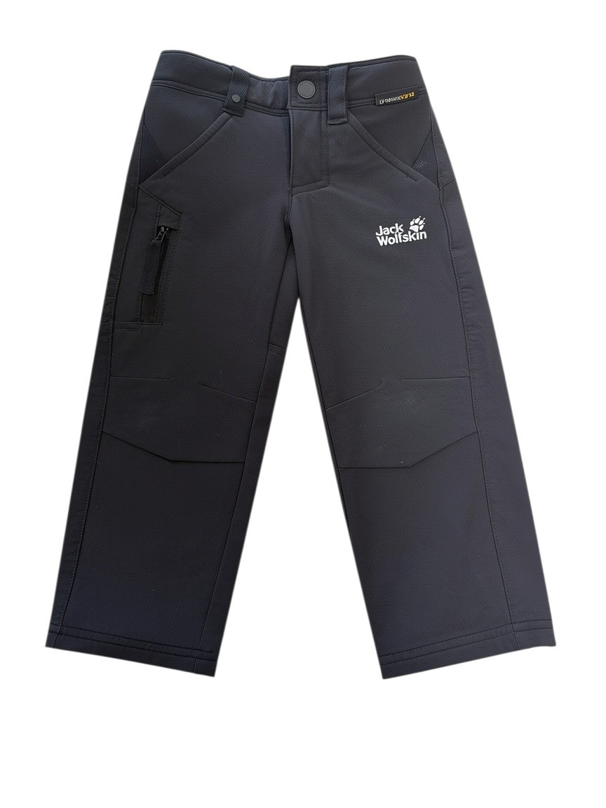 Jack Wolfskin Unisex Black Softshell Trousers, 92
