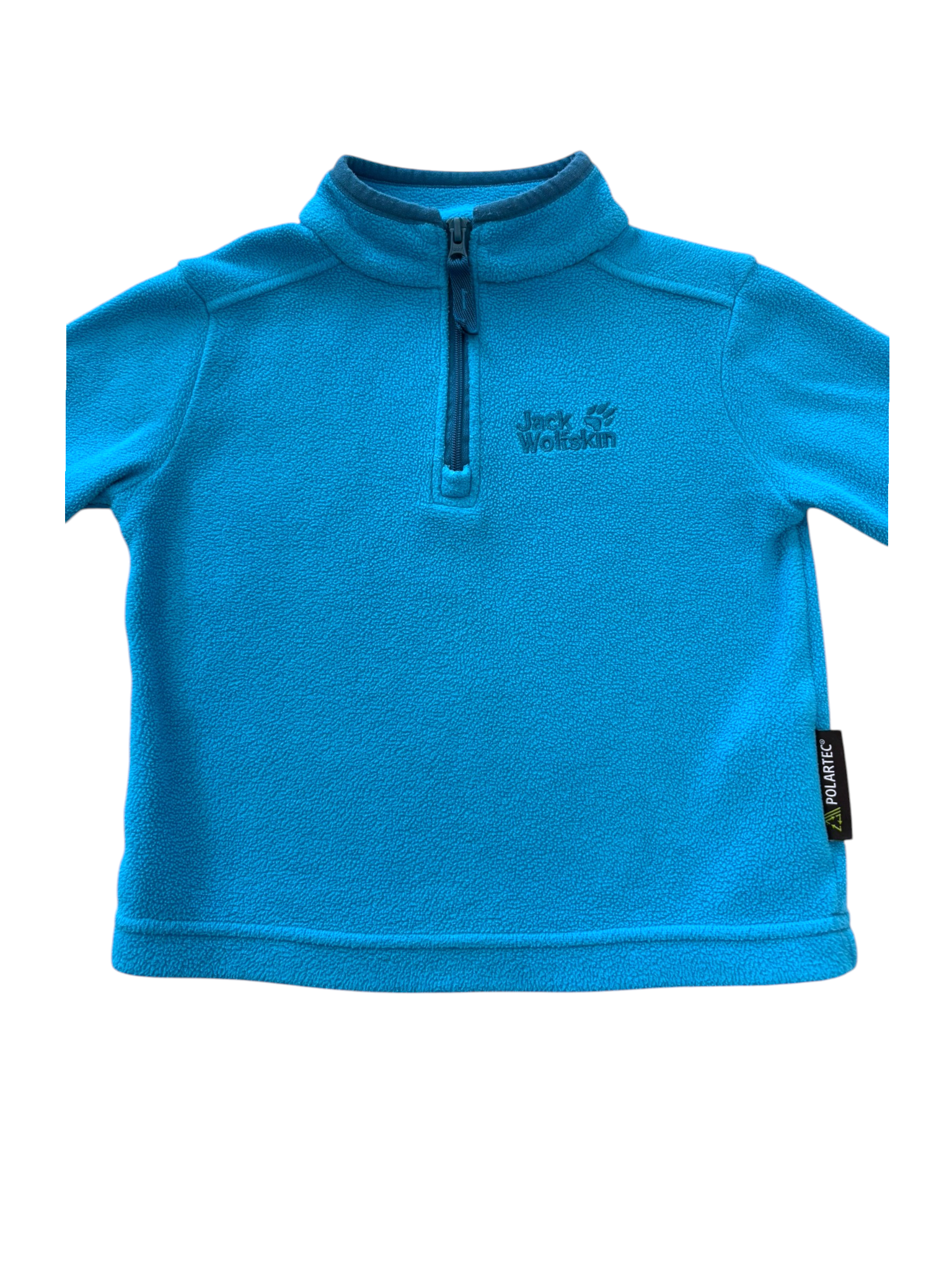 Jack Wolfskin Unisex Blue Fleece Pullover, 2Y / 92