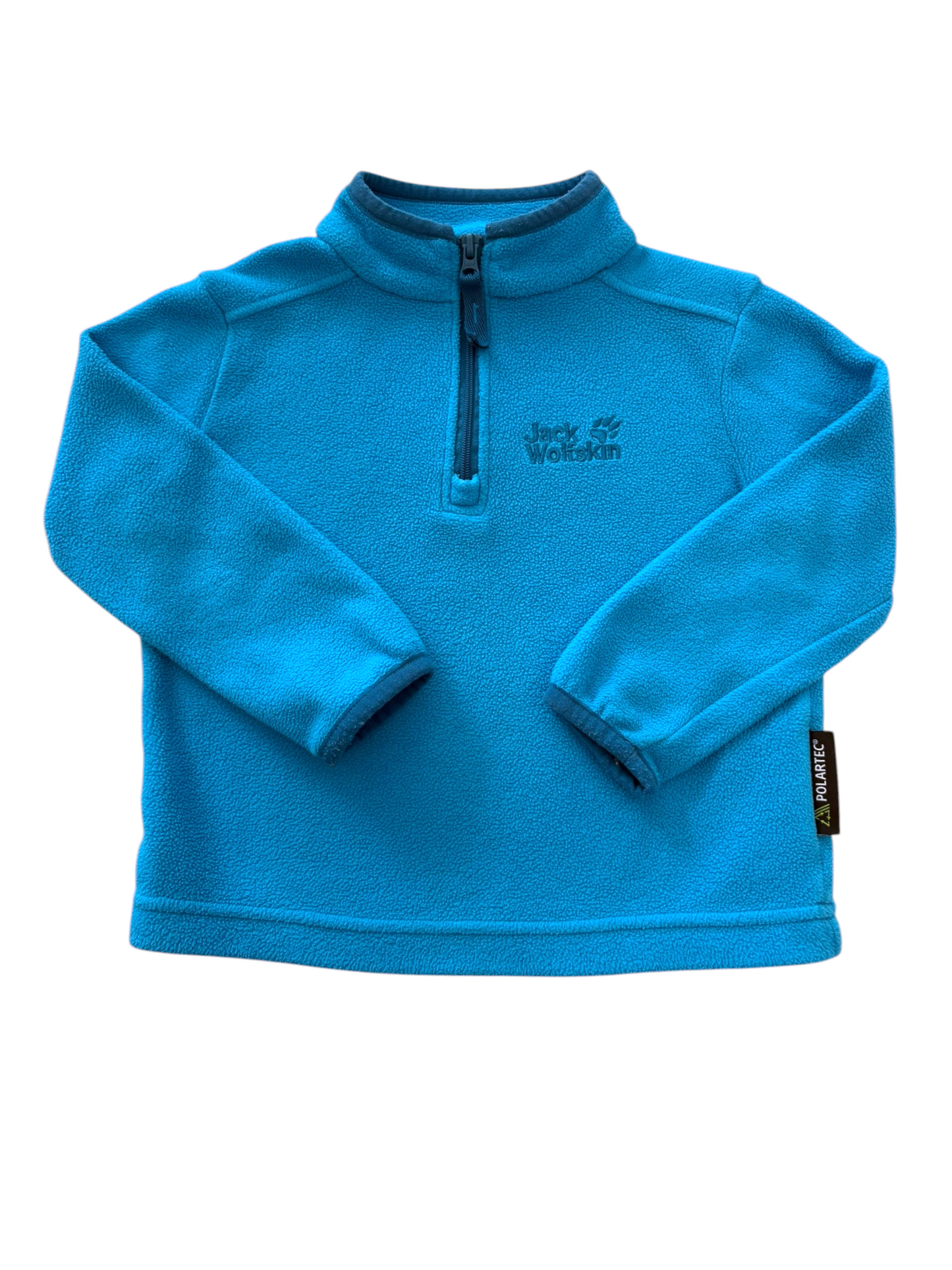 Jack Wolfskin Unisex Blue Fleece Pullover, 2Y / 92