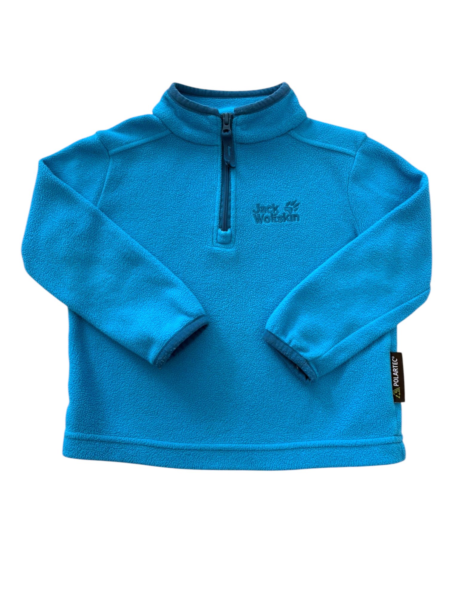 Jack Wolfskin Unisex Blue Fleece Pullover, 2Y / 92