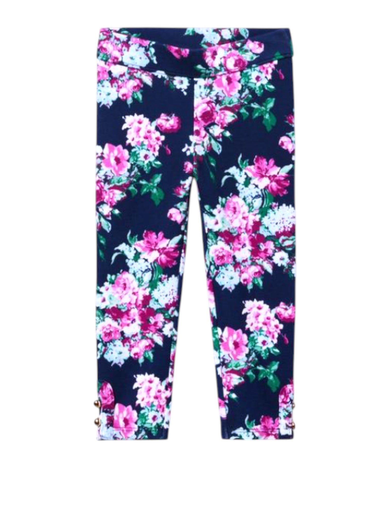 Janie and Jack Navy Floral Pants size 3Y - second hand baby clothing