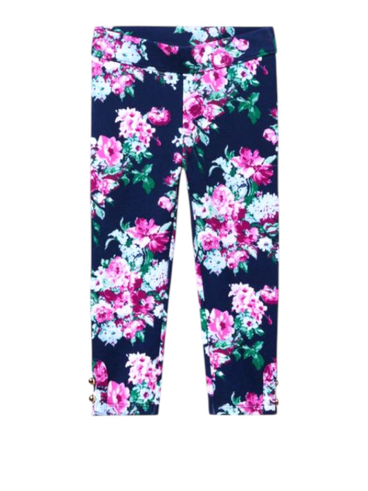 Janie and Jack Navy Floral Pants size 3Y - second hand baby clothing