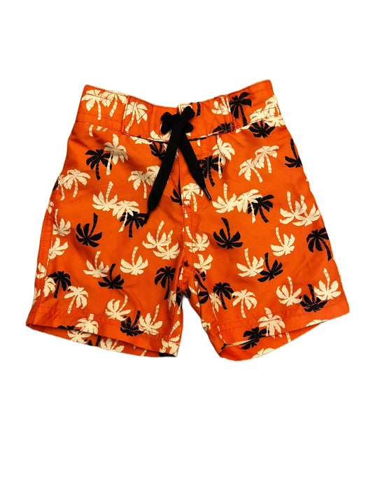 Janie and Jack Board Shorts Coral Palm Trees size 6-12M - second hand baby clothing
