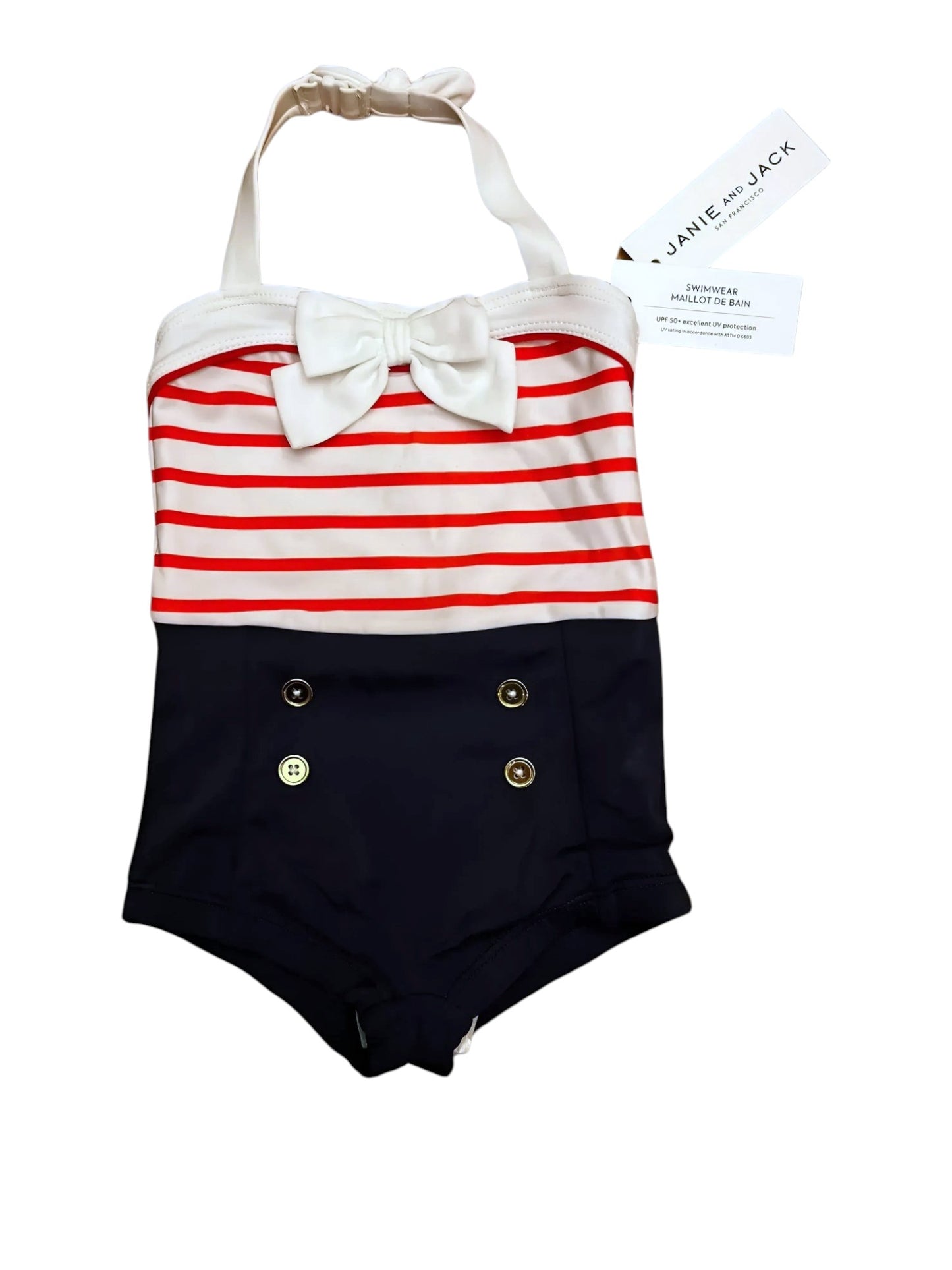 Maillot de bain à rayures nautiques Janie et Jack (12-18 mois)
