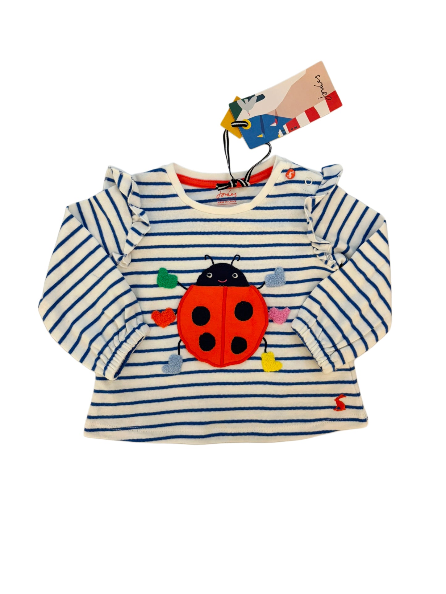 Joules Ladybug Outfit Set (3M-6M)