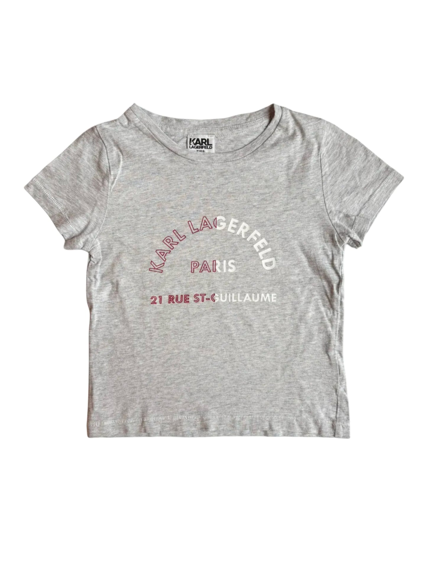 Karl Lagerfeld Grey Paris Logo T-Shirt (18M)