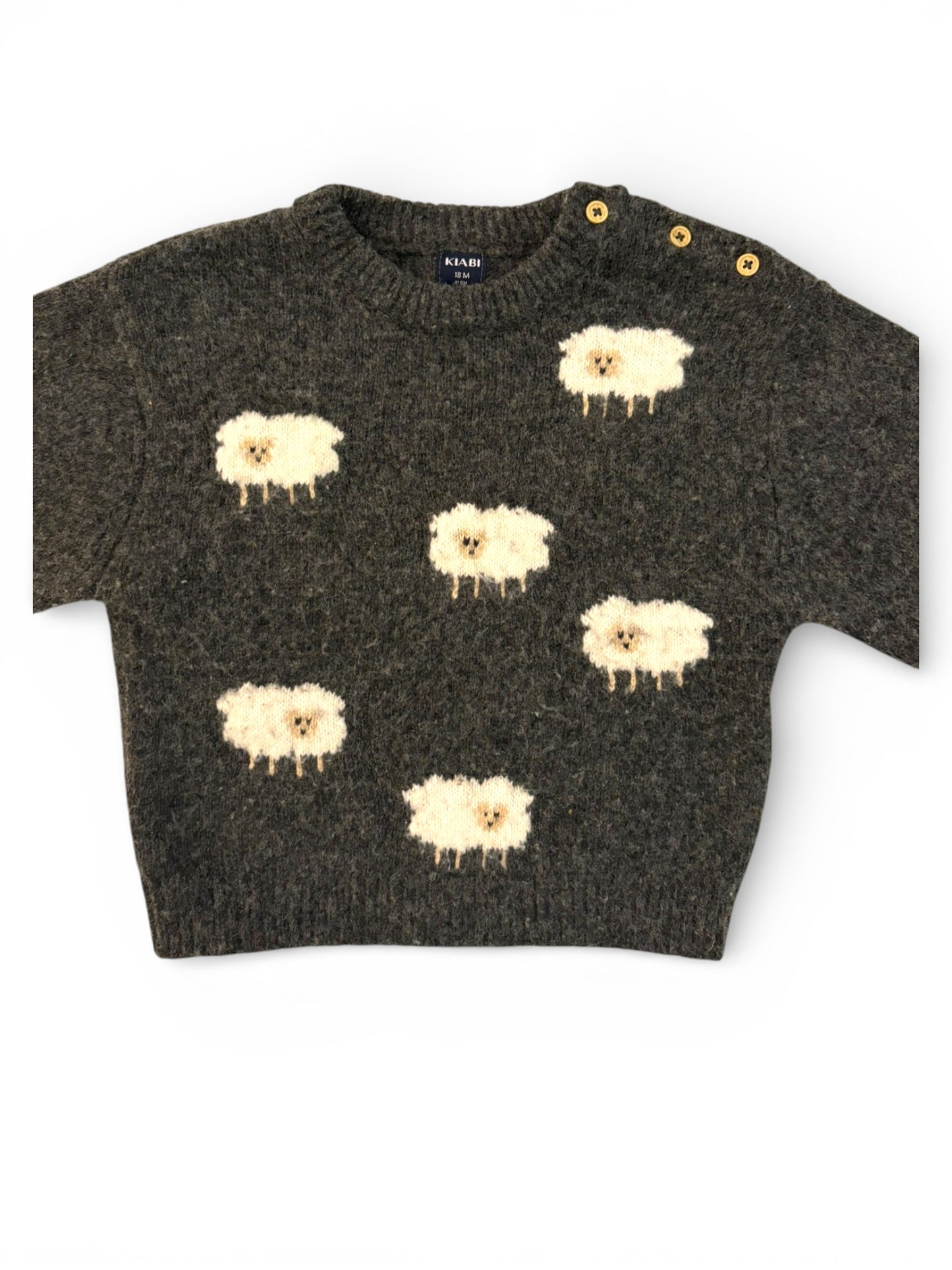 Pull Kiabi Gris Mouton (18M)