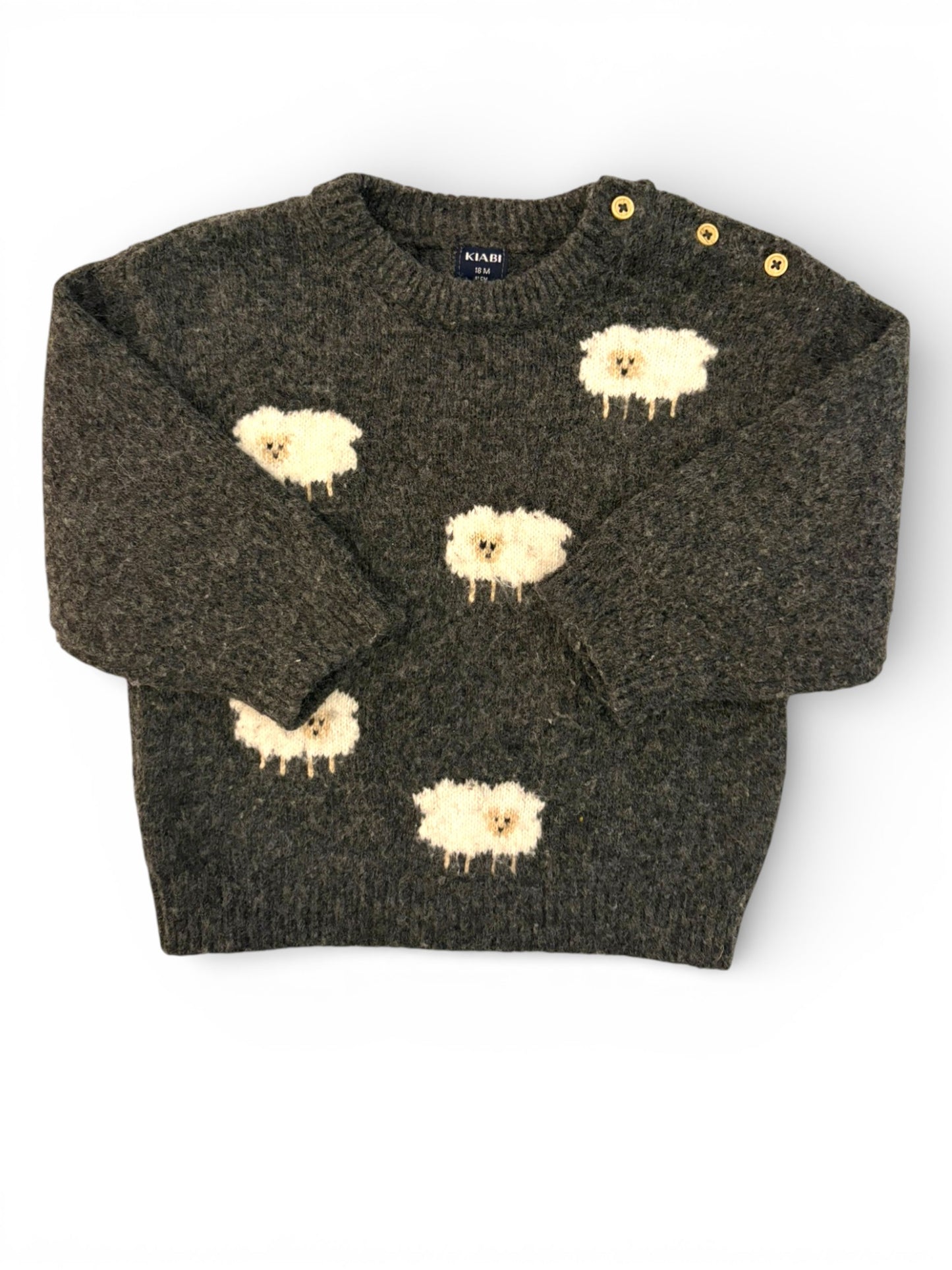 Pull Kiabi Gris Mouton (18M)