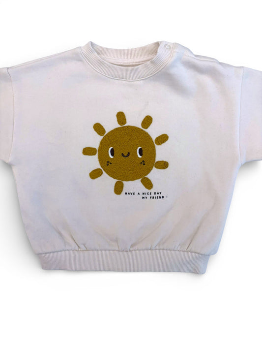 Kiabi White Sun Sweatshirt (18M)