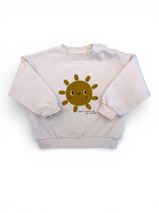 Kiabi White Sun Sweatshirt (18M)