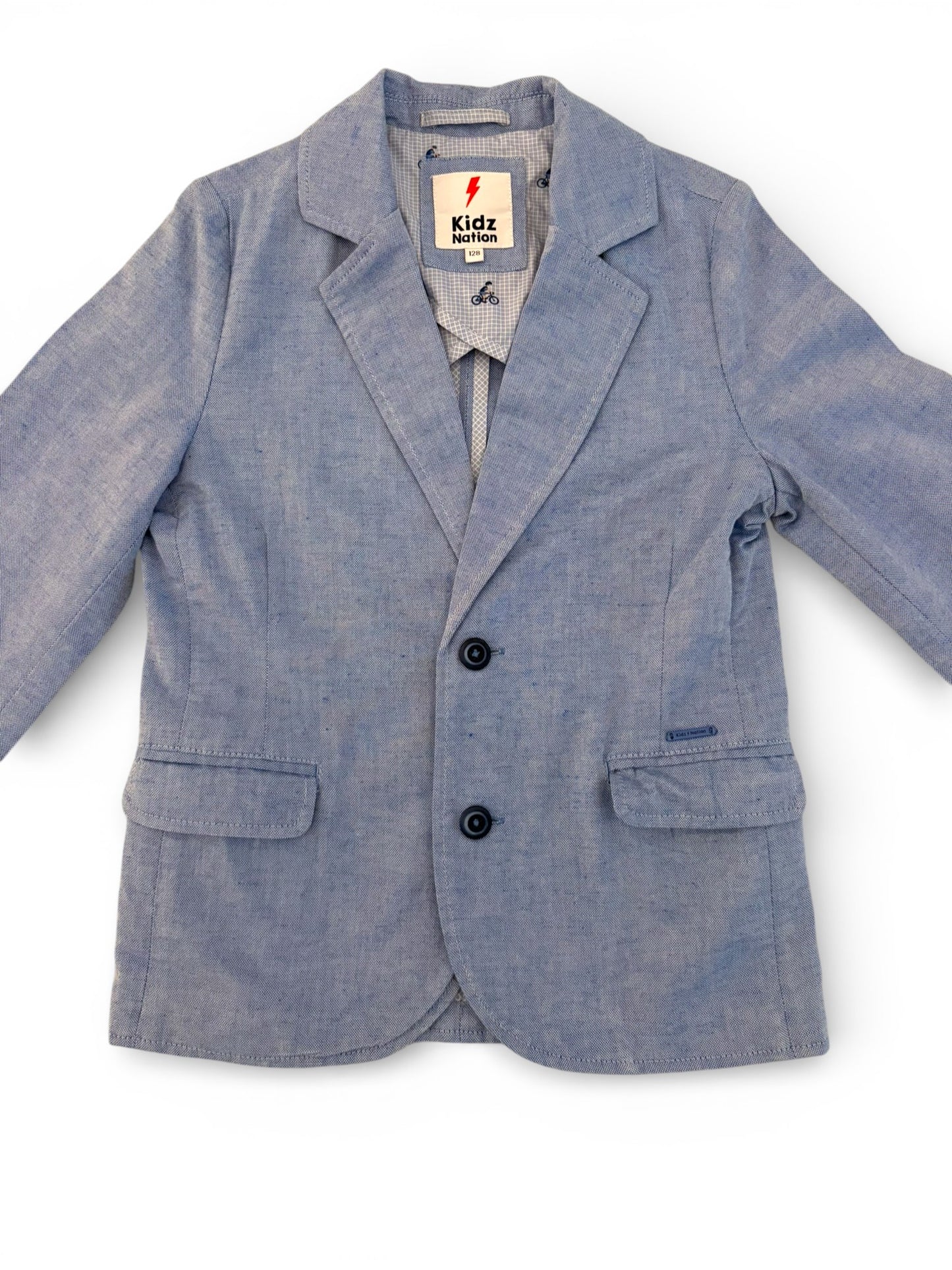 Kidz Nation Blue Chambray Blazer (8Y / 128)