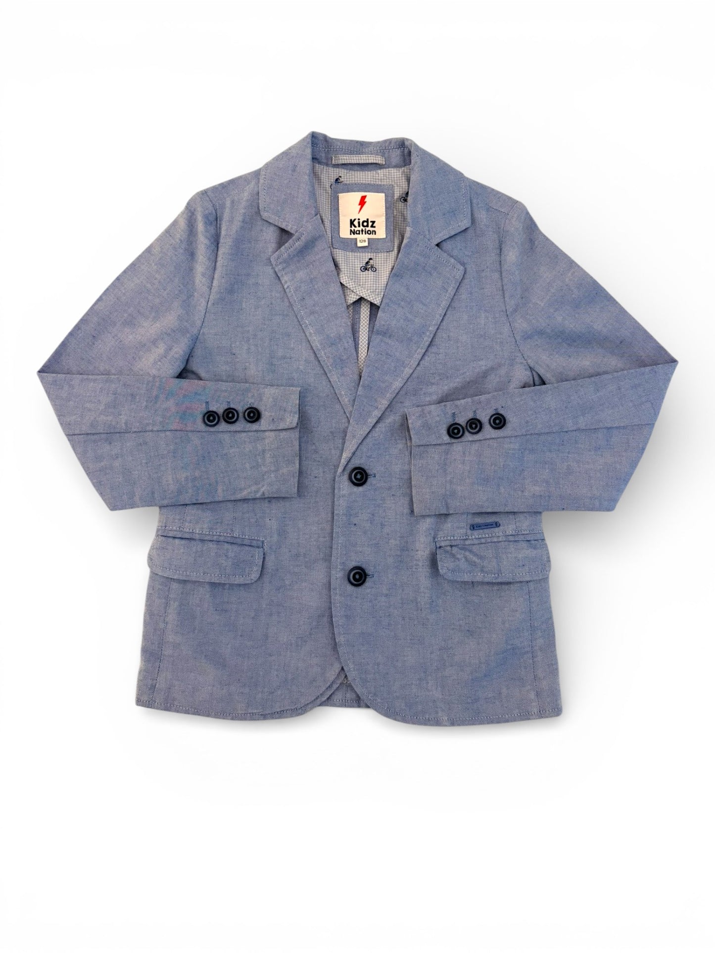 Kidz Nation Blue Chambray Blazer (8Y / 128)