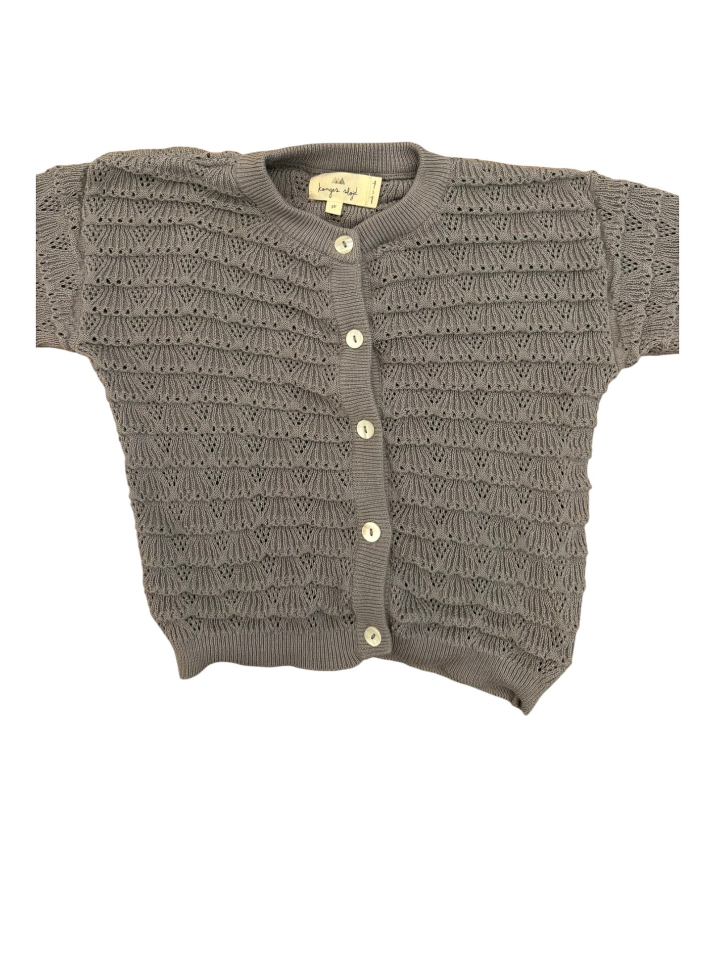 Gilet en maille gris Konges Sløjd (3 ans)