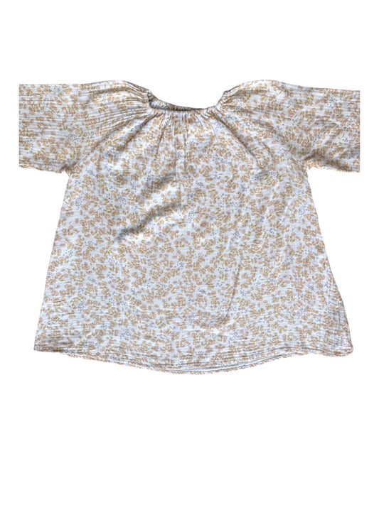 Konges Sløjd Gold Floral Gauze Dress (3Y)