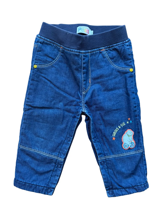 La Compagnie des Petits Fleece-Lined Circus Jeans (12M)