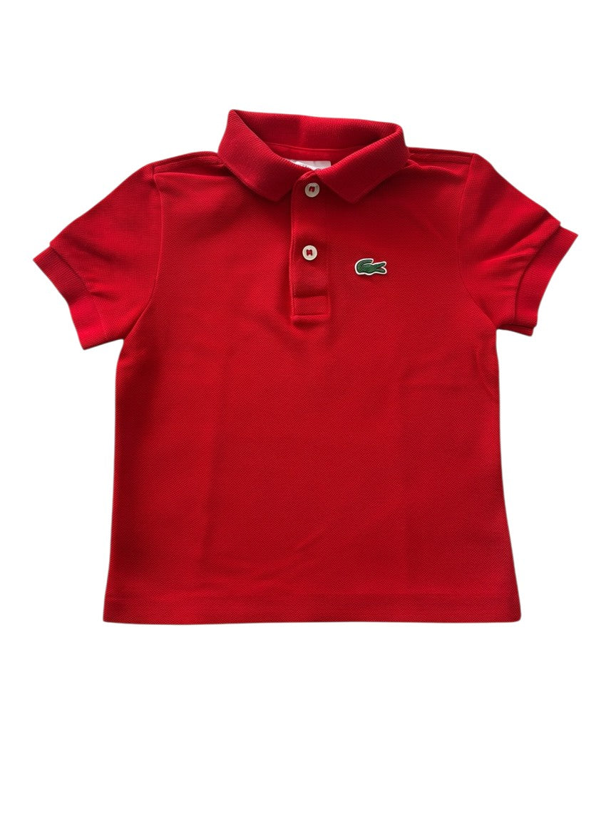 Lacoste Boy Red Polo Shirt, 2Y - second hand baby clothing