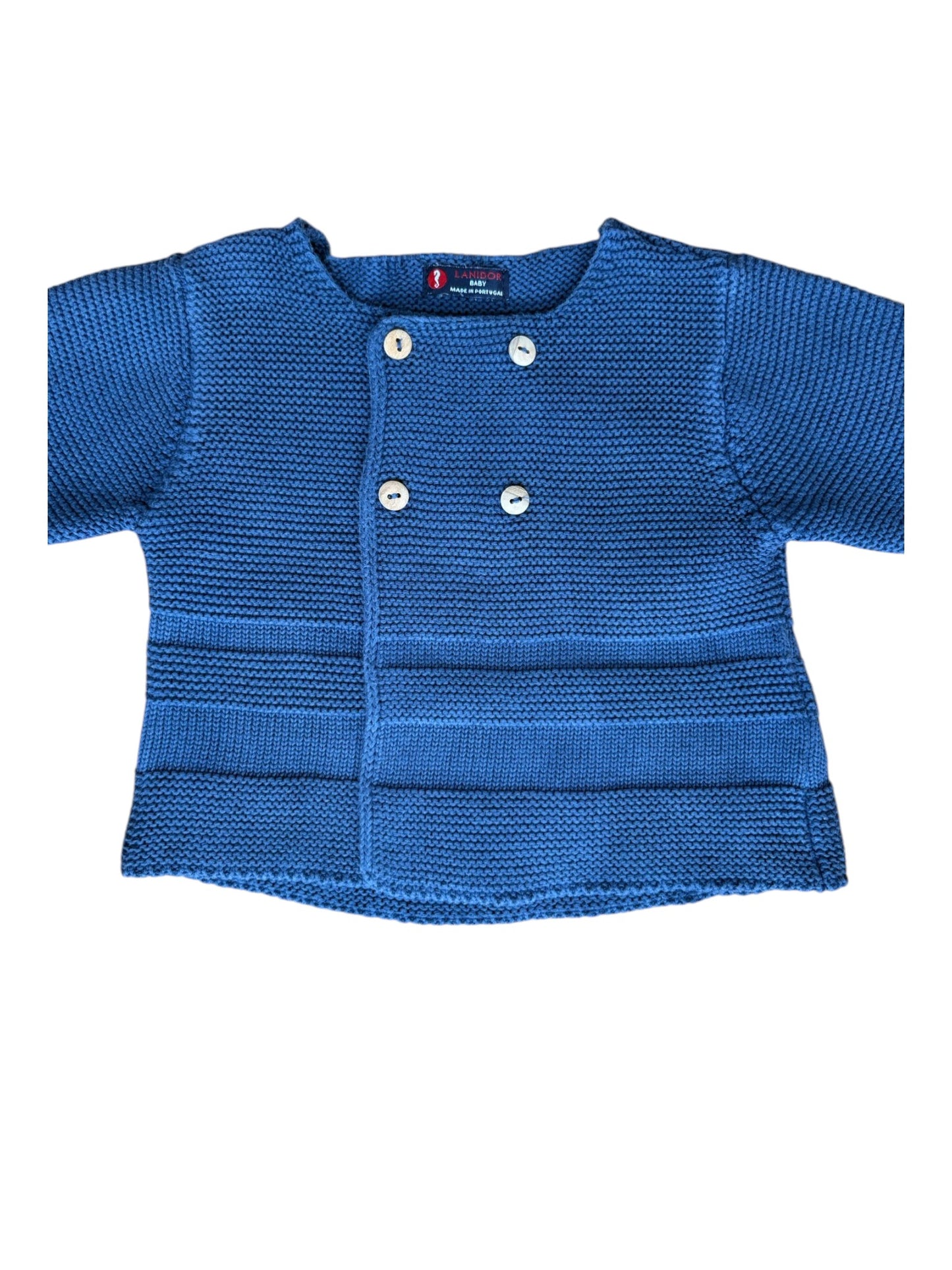 Lanidor Navy Knit Cardigan (6M)