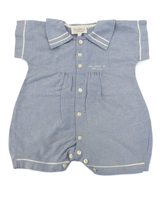 Les Bébés de Floriane Chambray Romper (6M)