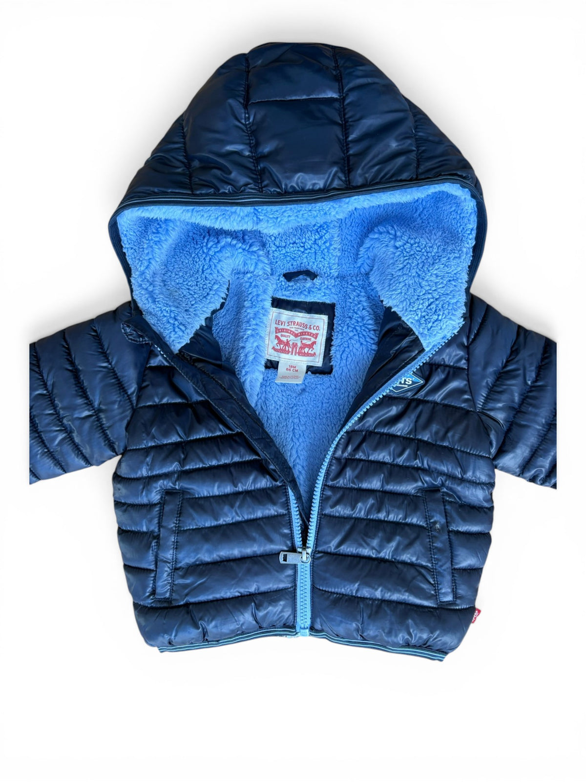 Levi's Marineblaue Steppjacke (18 Monate)
