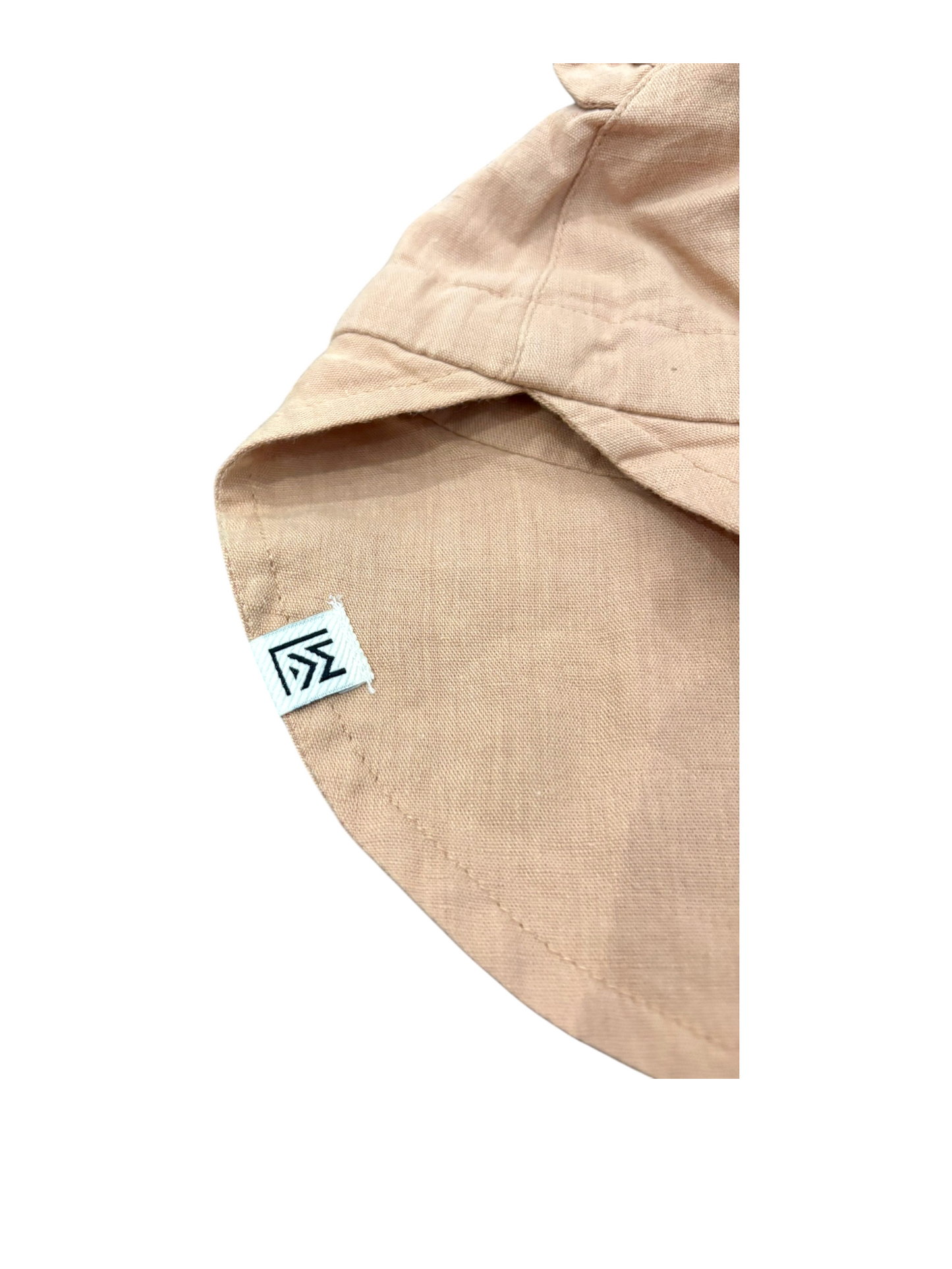 Liewood Unisex Caramel Linen Sun Hat, 6-9M - second hand baby clothing
