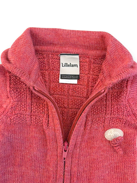 Lillelam Dusty Rose Bunting with Booties (2-4M / 62)