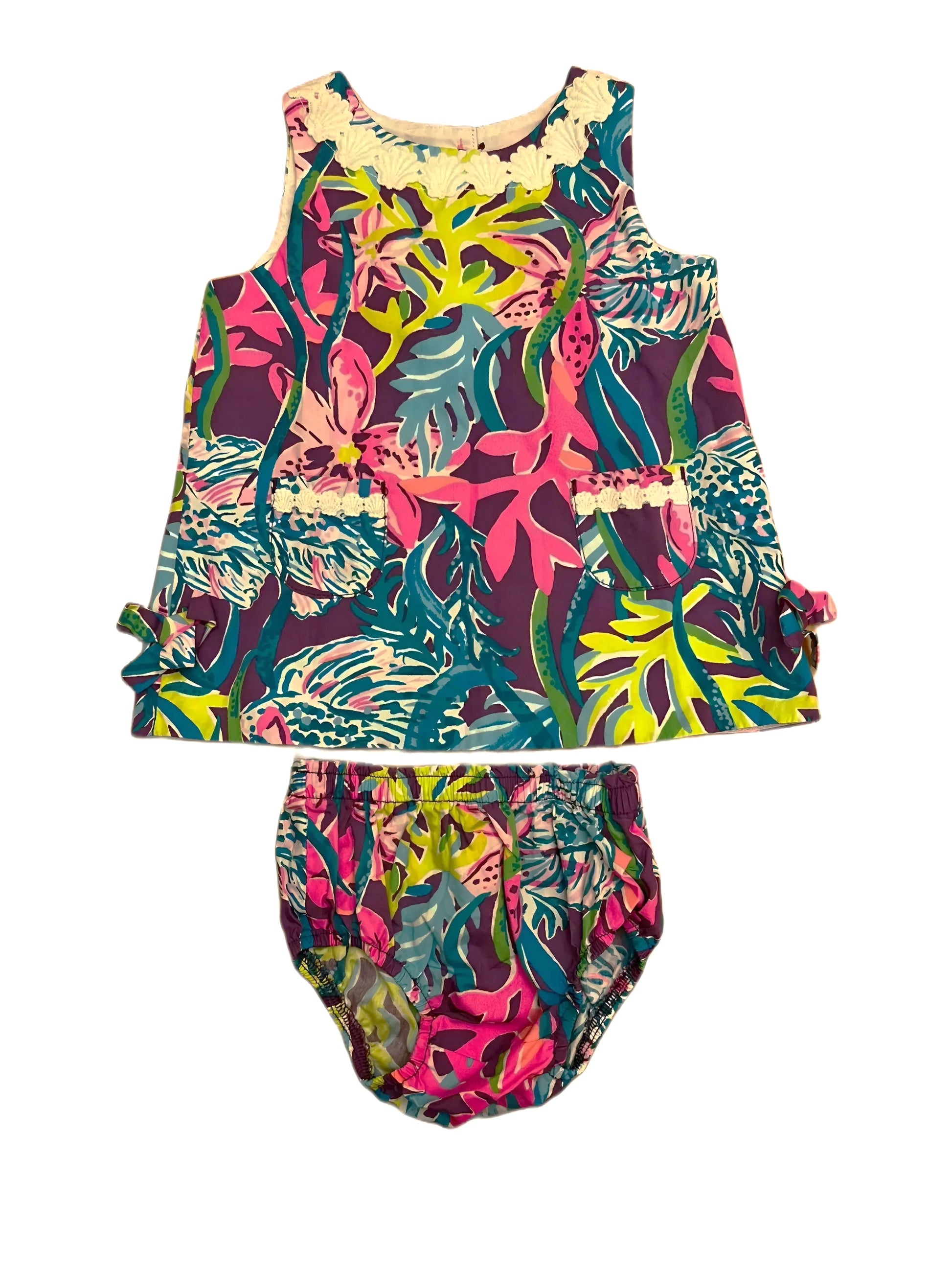 Lilly Pulitzer Purple Floral Little Lilly Shift Dress (6-12M) Blueberry Lilly Pulitzer Purple Floral Little Lilly Shift Dress (6-12M) Blueberry