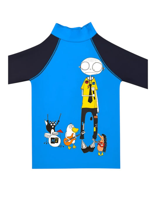 Little Marc Jacobs Blue Swim Shirt size 5Y / 108 - second hand baby clothing