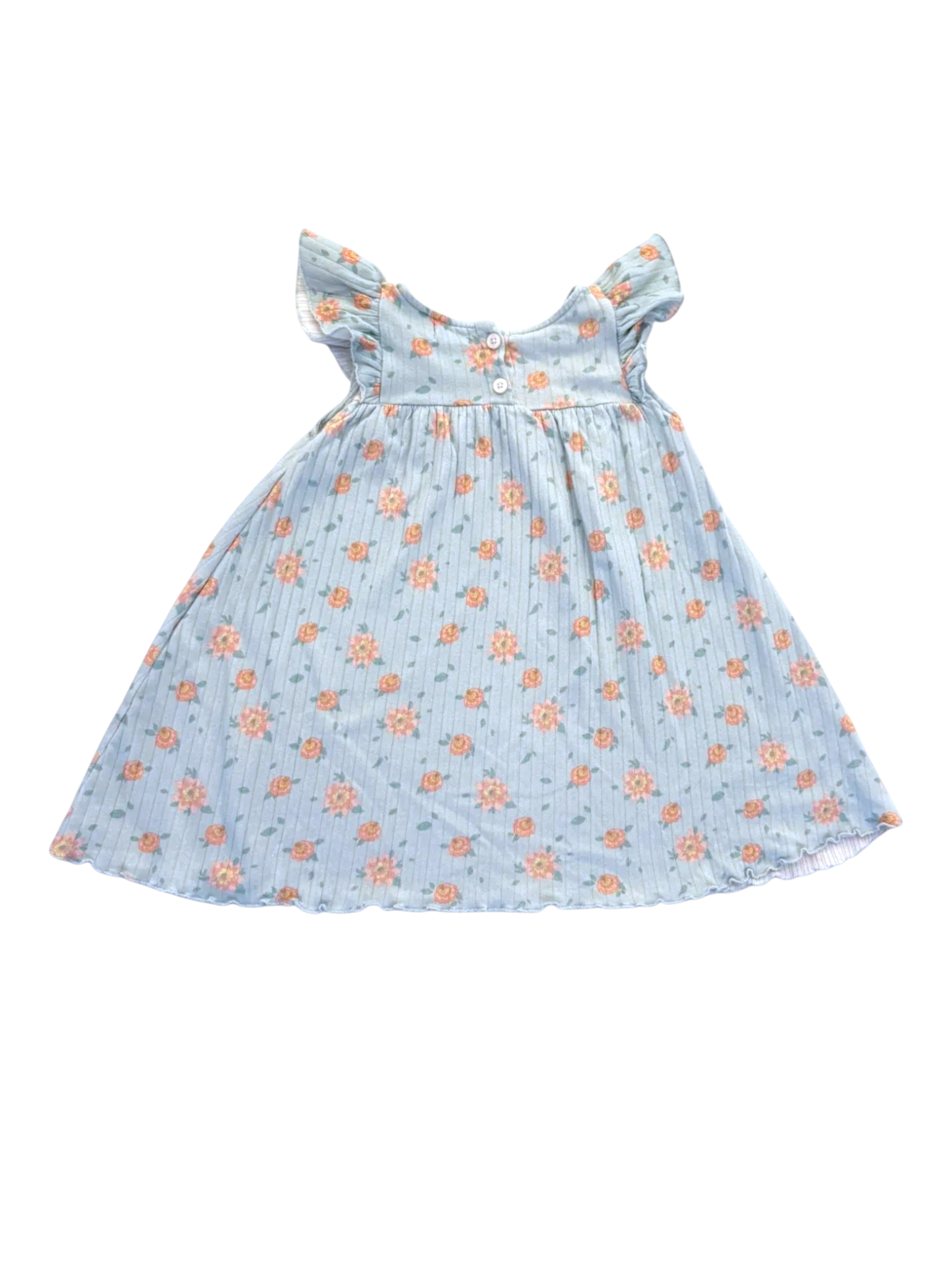 Louise Misha Blue Floral Dress size 3Y - second hand baby clothing