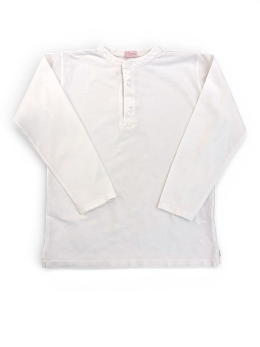 La Coqueta White Henley Top (9Y)