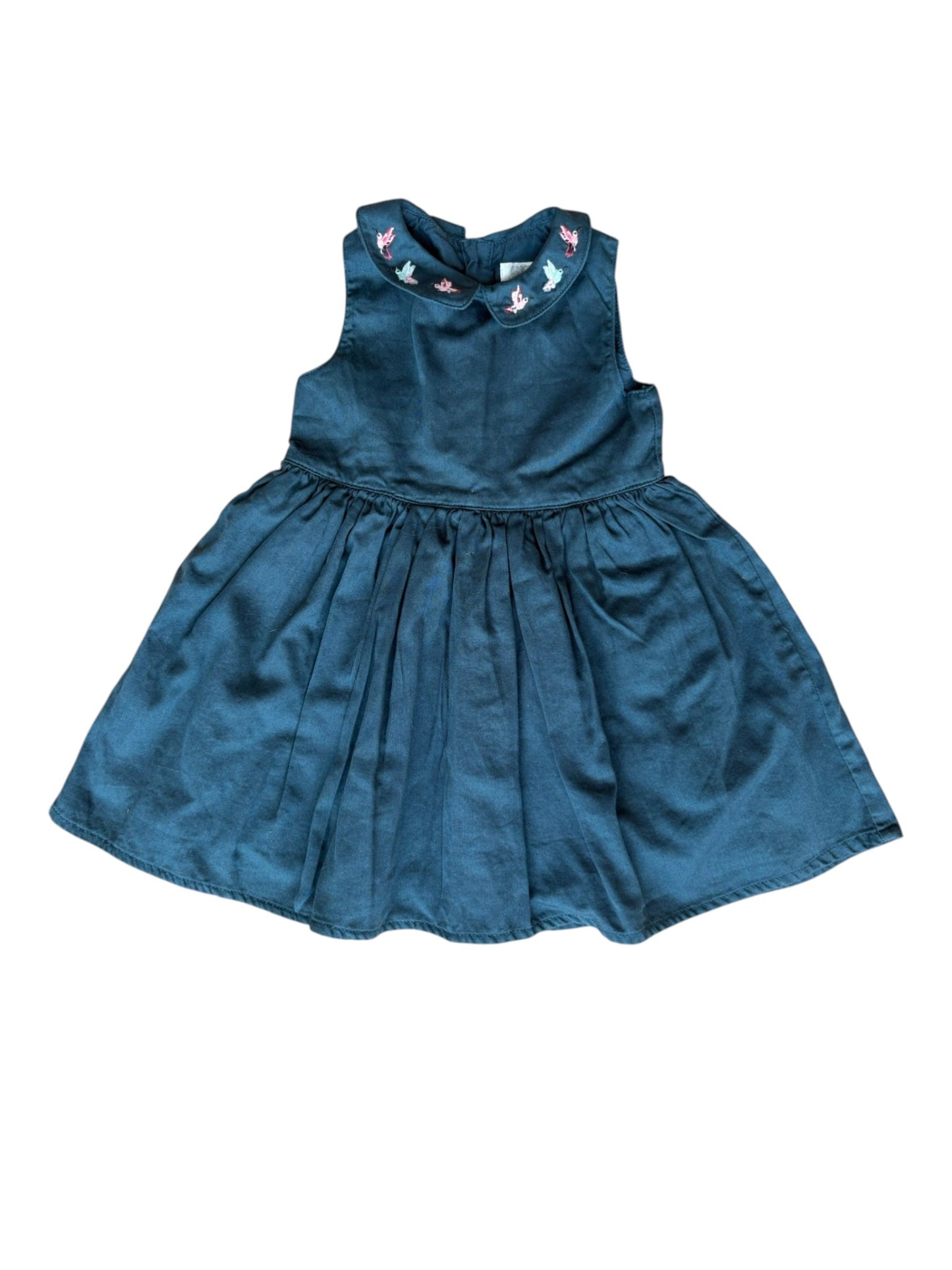 Mamas & Papas Navy Sleeveless Dress (6-9M)
