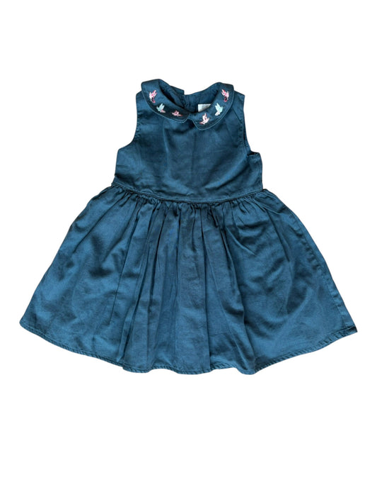 Mamas & Papas Navy Sleeveless Dress (6-9M)