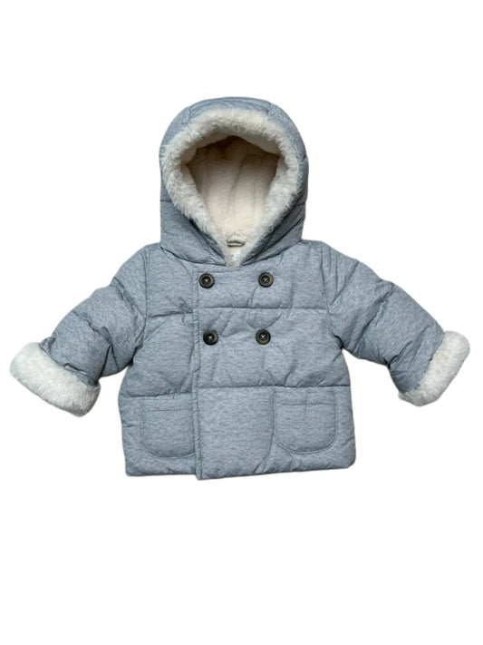Mango Kids Heathered Grey Coat (1-3M)