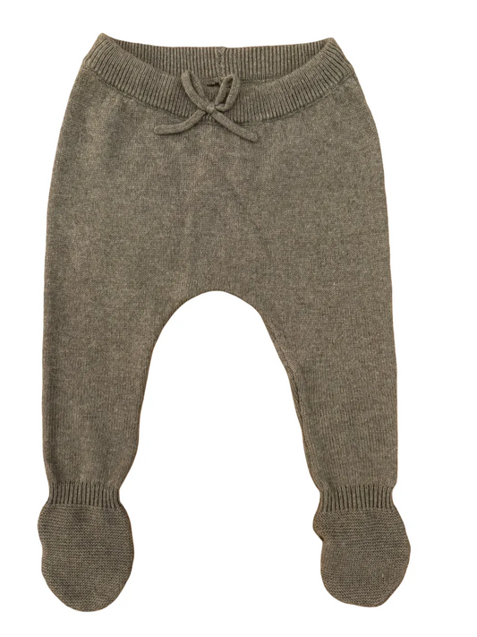 Mango Kids Grey Green Knitted Pants (1-3M)