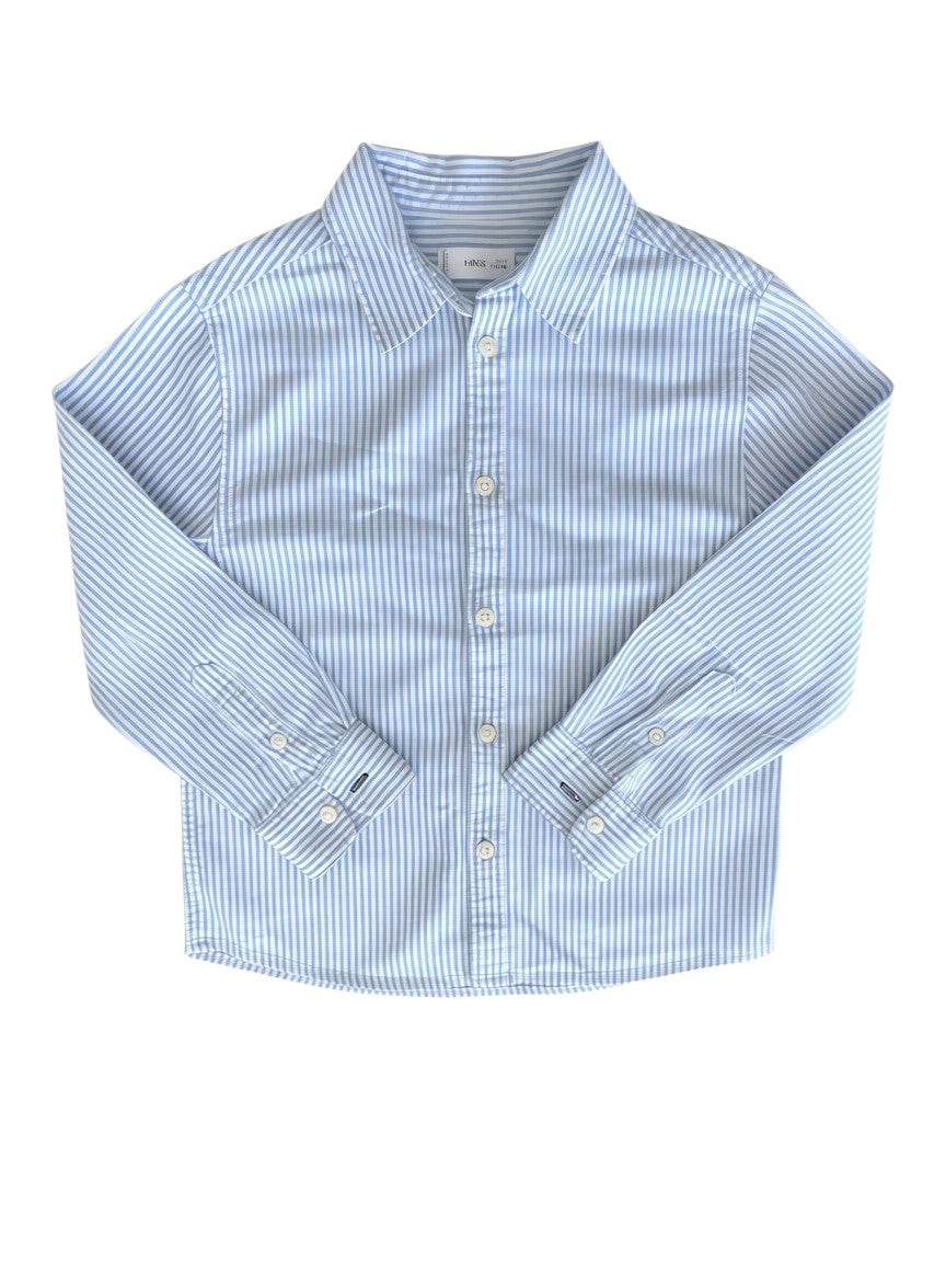 Mango Light Blue & White Shirt (6Y / 116)