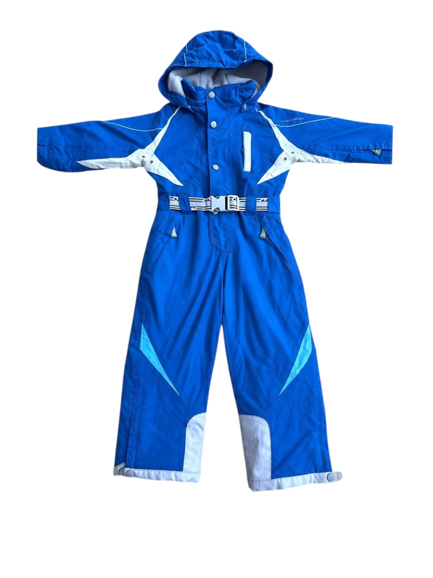 Marc Girardelli Boy Royal Blue Hooded Ski Suit, 4Y / 104 - second hand baby clothing