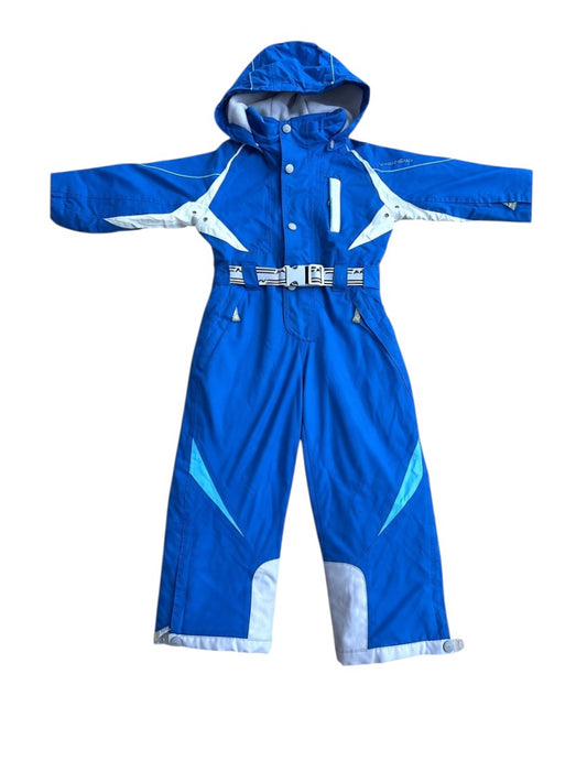 Marc Girardelli Boy Royal Blue Hooded Ski Suit, 4Y / 104 - second hand baby clothing