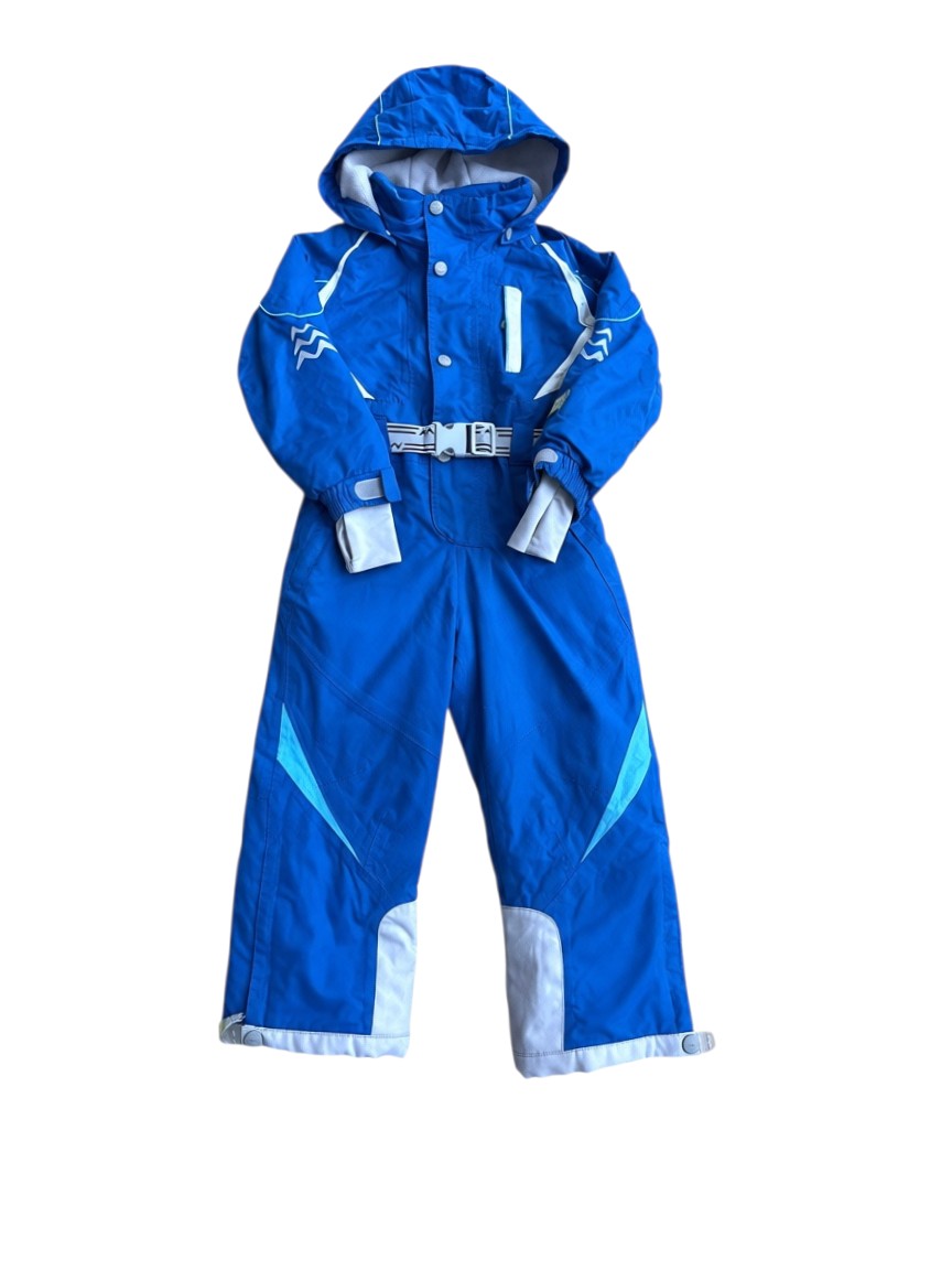 Marc Girardelli Boy Royal Blue Hooded Ski Suit, 4Y / 104 - second hand baby clothing