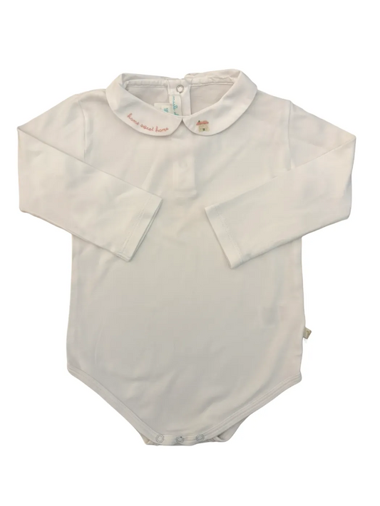 Marie Chantal White Embroidered Bodysuit (18M)