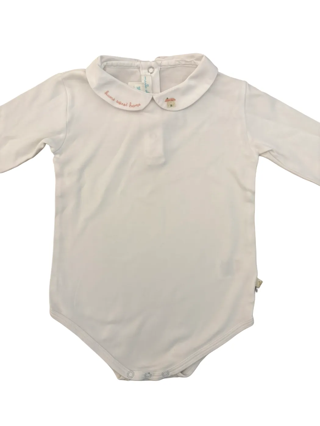 Marie Chantal White Embroidered Bodysuit (18M)