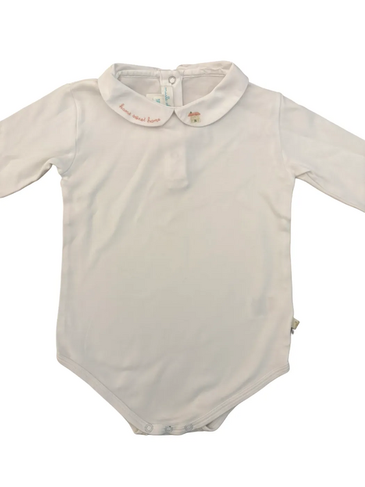 Marie Chantal White Embroidered Bodysuit (18M)